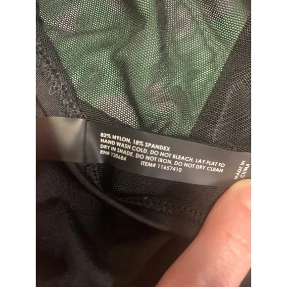 Hot Topic One Piece Floral Lace Swimsuit Size 2 - Picture 5 of 6